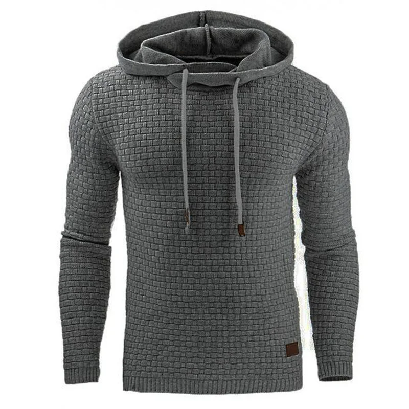 Men's hoodie with soft cotton‑polyester blend, classic pullover style