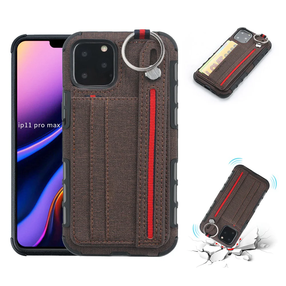 Mobile Phone Case with Leather Wrist Strap