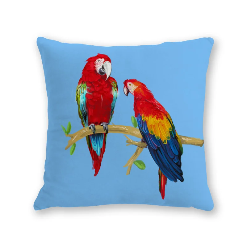 Modern Simple Cartoon Home Sofa Bedside Cotton and Linen Pillowcase