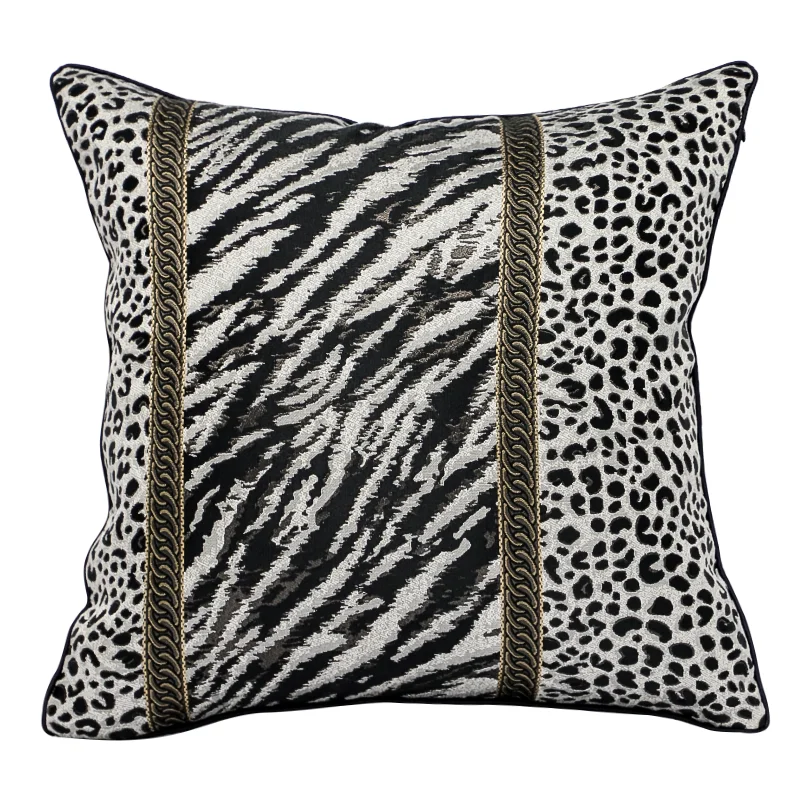 Modern Simple Leopard Tiger Pattern Living Room Sofa Pillowcase