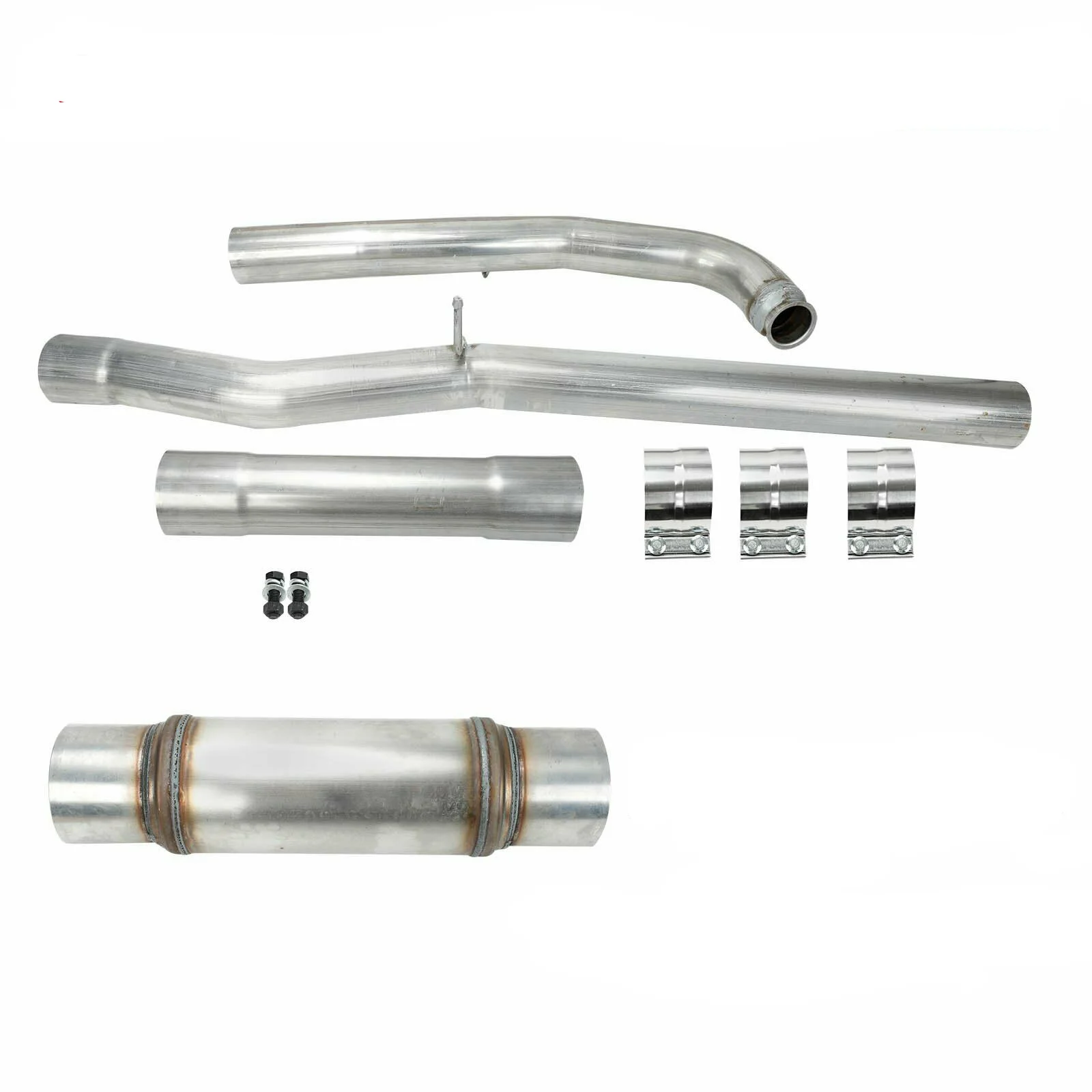 2mm Catless Test Pipe for 2011-2015 Chevy Silverado GMC Sierra 6.6L Duramax Diesel Exhaust