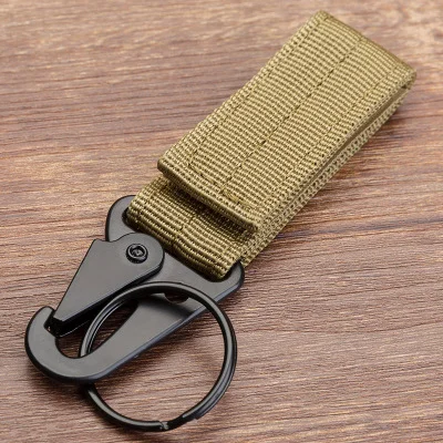 Nylon Tactical Belt for Men with Zinc Alloy Buckle, Breathable Outdoor Training Strap