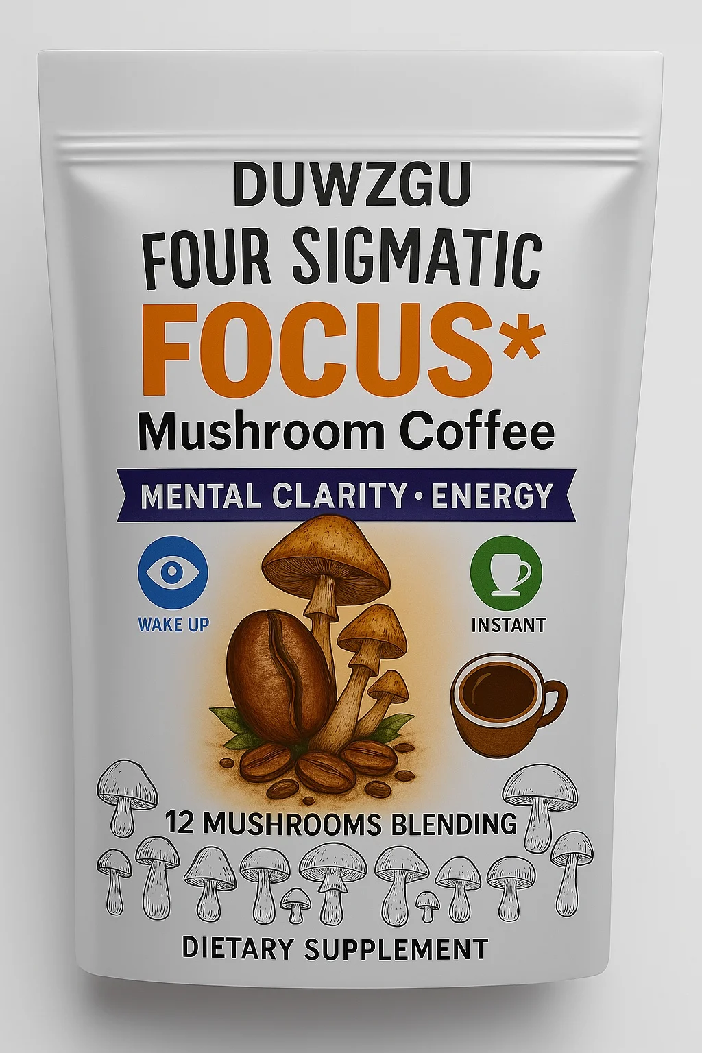 Mushroom Coffee - Organic Wild Mushroom Blend, 180g