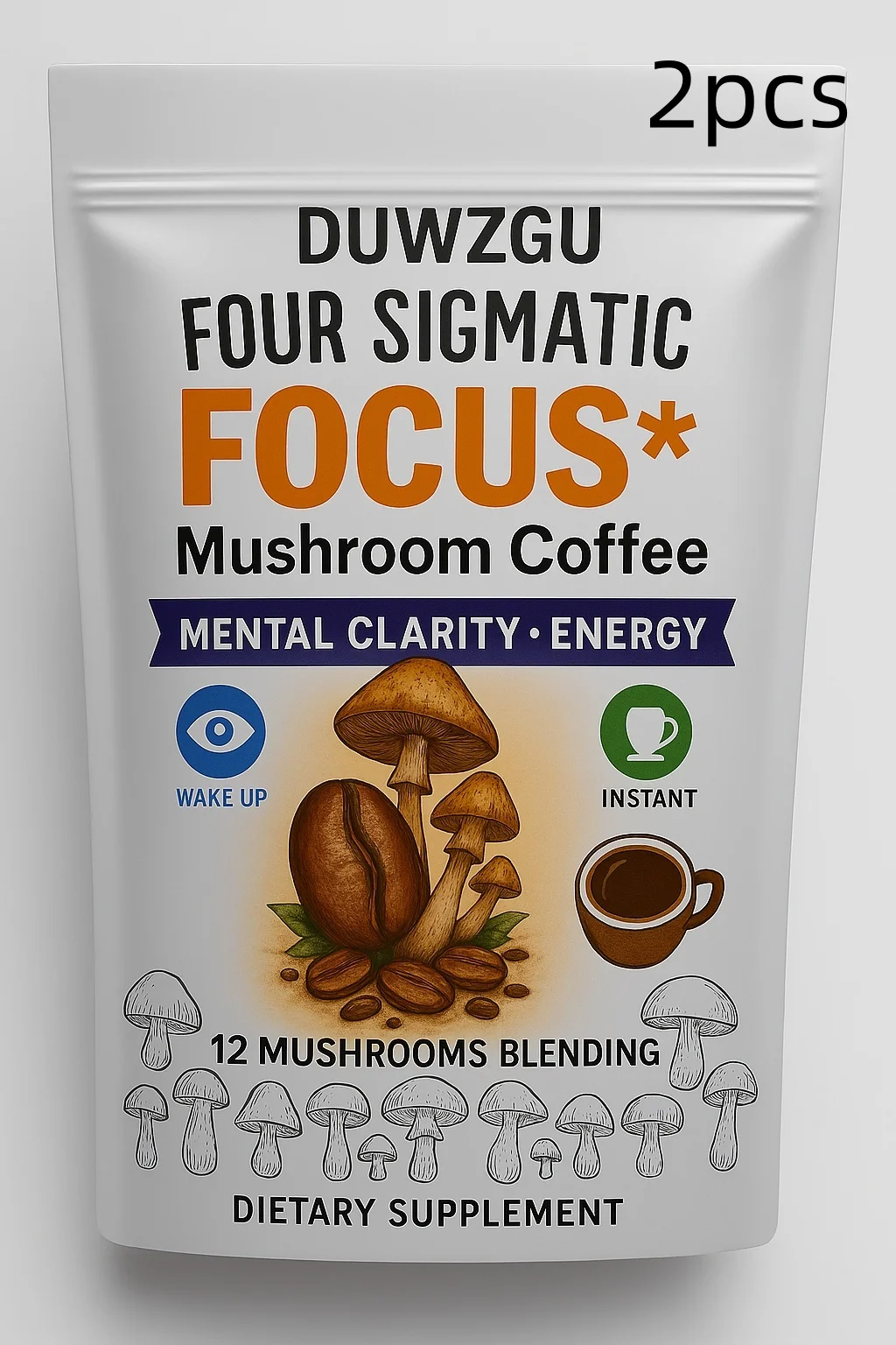 Mushroom Coffee - Organic Wild Mushroom Blend, 180g