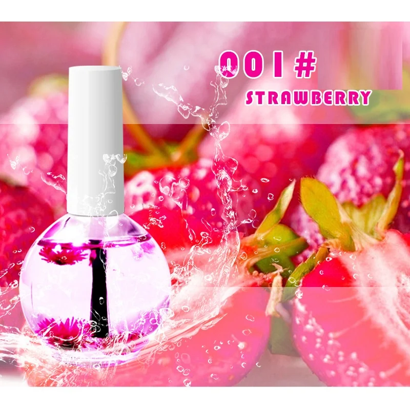 Dried Flower Nail Treatment Oil Moisturizing Base Coat with Natural Nutrient Solution
