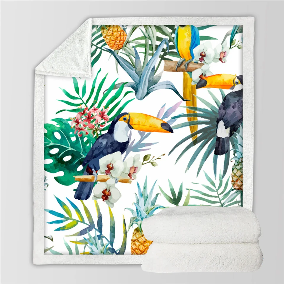 New Digitally Printed Double Sided Flannel Blanket