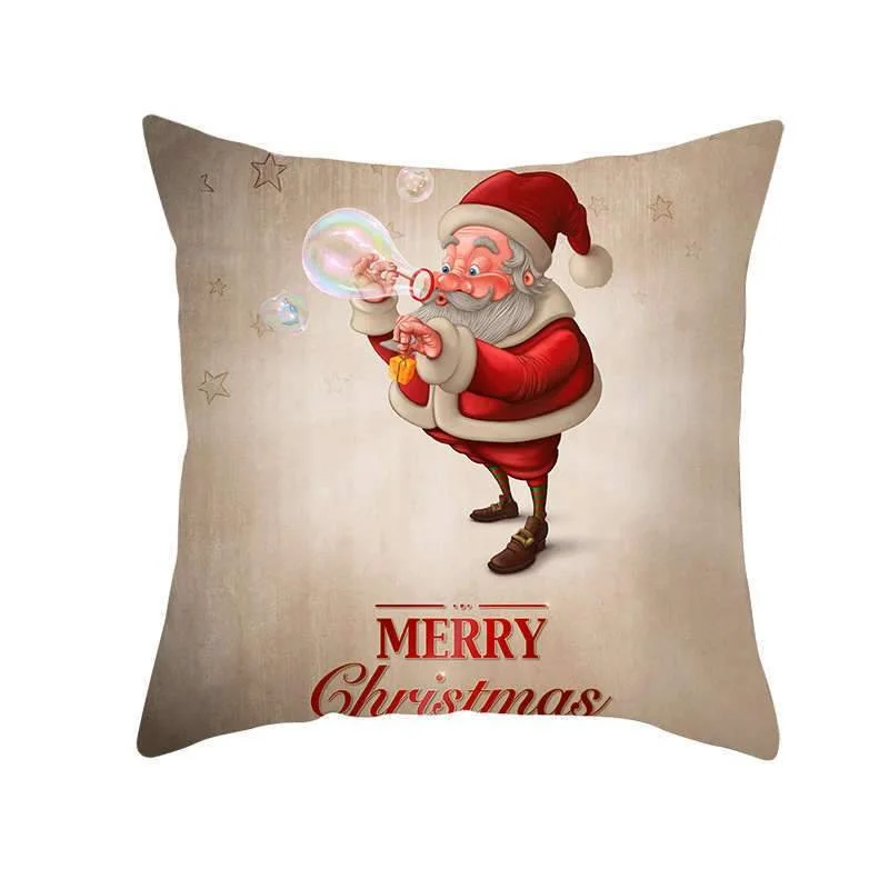 New Hot Sale Cartoon Christmas Old Man Pillowcase