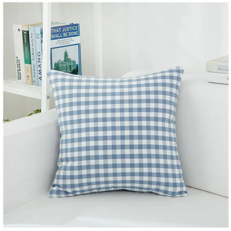 New Nordic Plaid Pillowcase Without Core