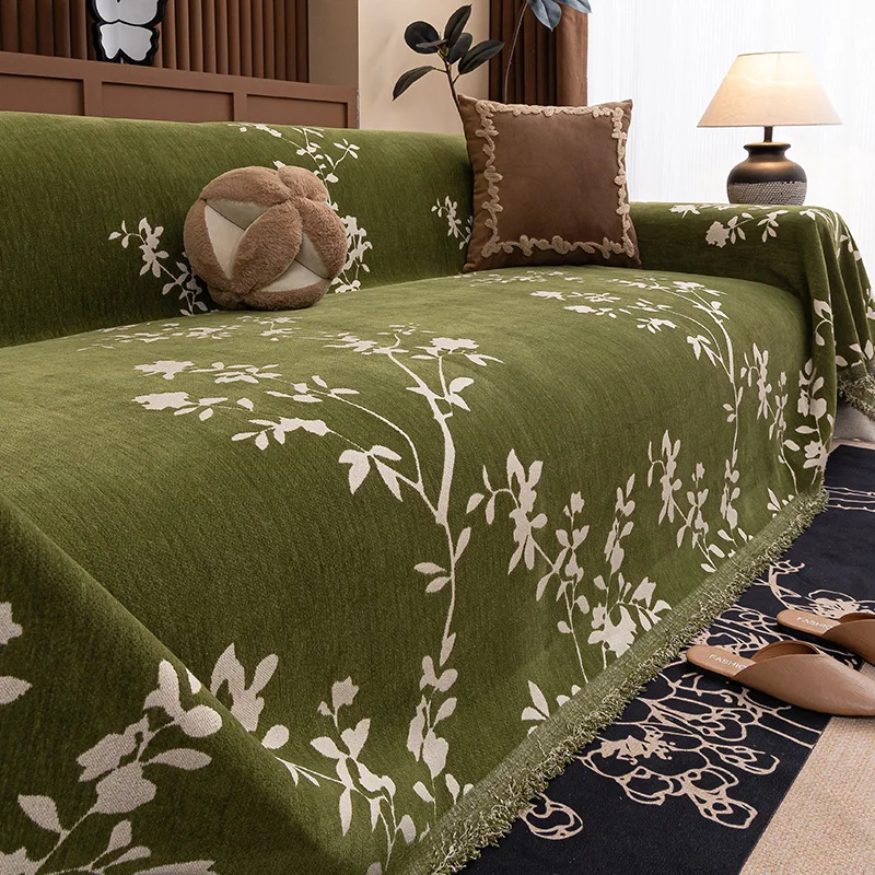 New Retro Sofa Towel Four Seasons Universal Anti-scratching High-grade Sofa Cushion