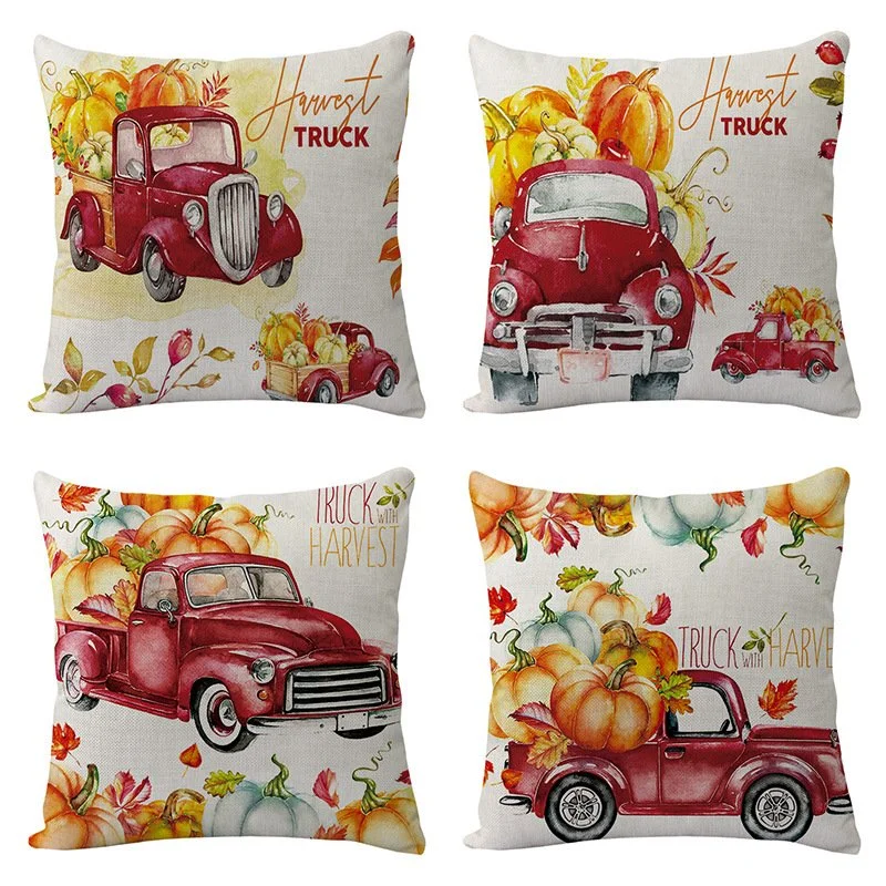 New Sunflower Flower Car Linen Pillowcase