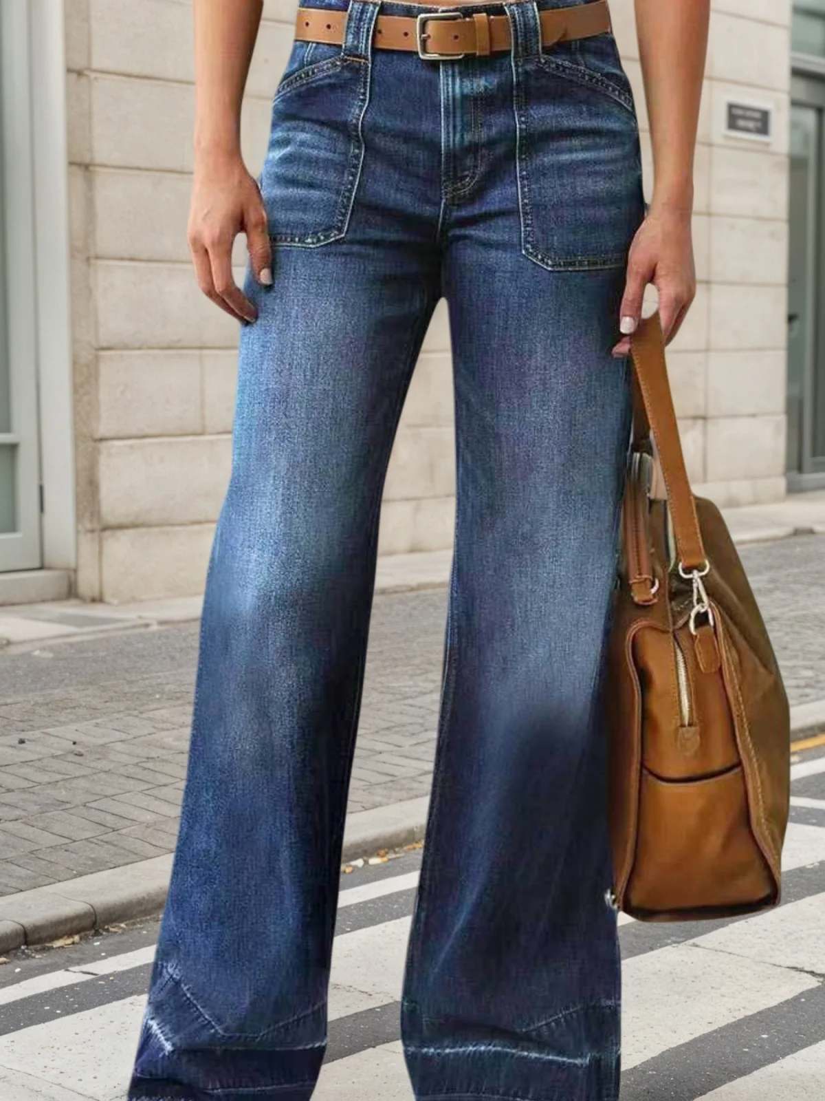New Women’s Wide Leg Jeans, Autumn and Winter Outfits, Straight Leg Jeans, Mid Rise Jeans