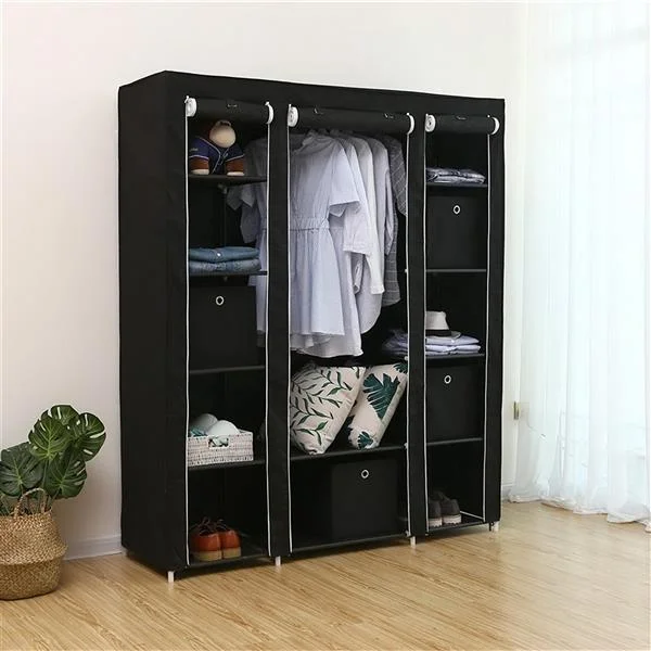 Non Woven Wardrobe with 5 Layers and 12 Compartments