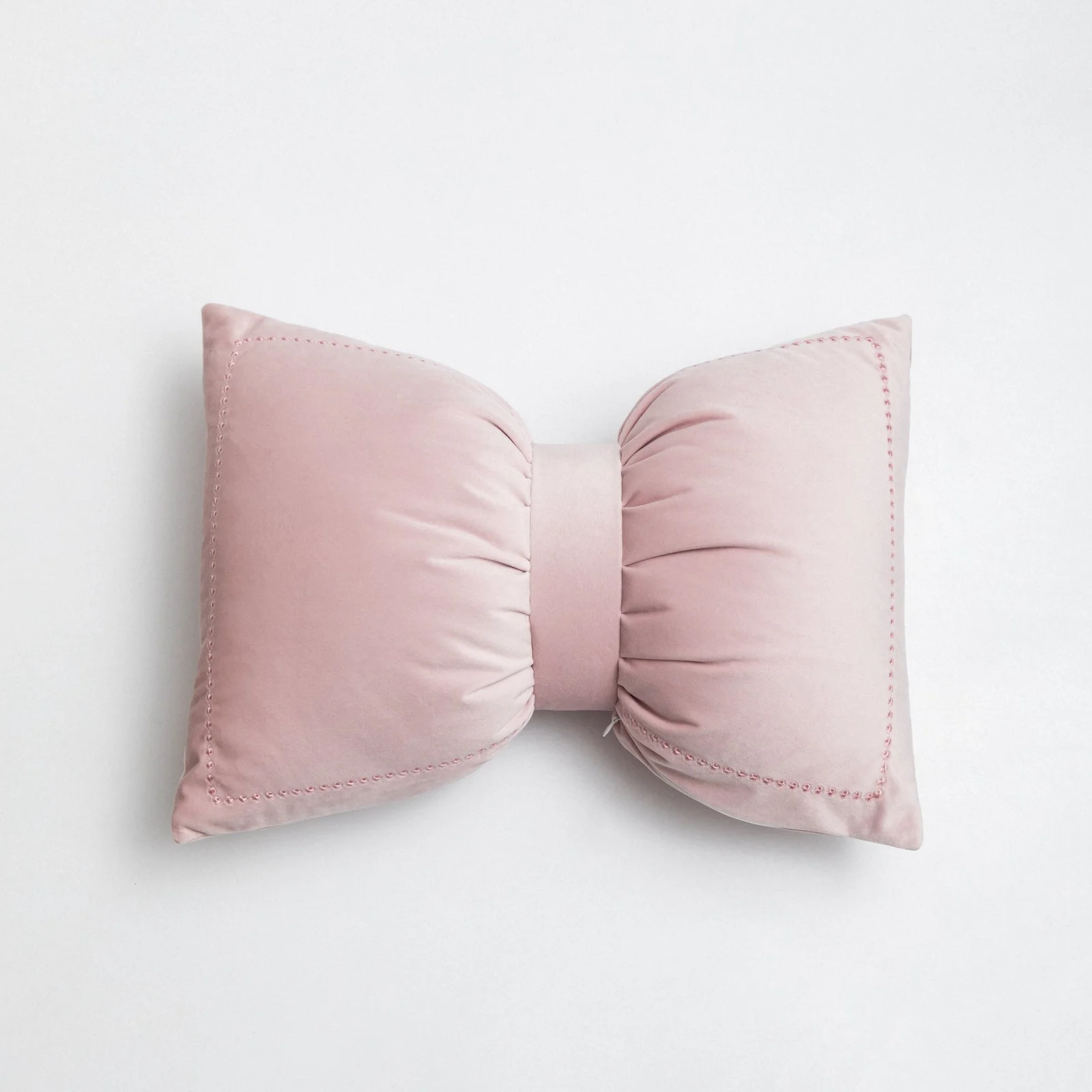 Nordic Simple Bowknot Pillow Crystal Velvet