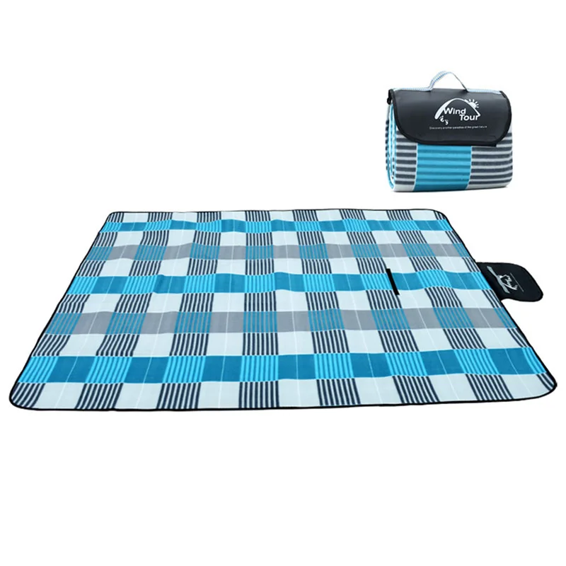Outdoor Picnic Mat Camping Baby Climb Plaid Blanket Beach Waterproof Moistureproof Picnic Blanket Baby Mat Camping Mat From