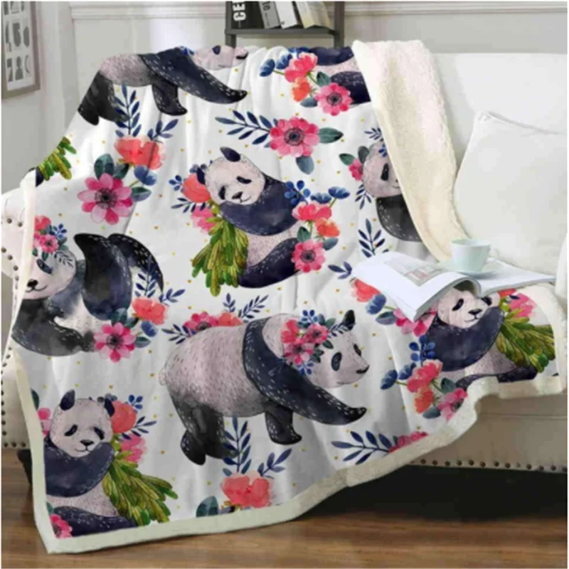 Panda Series Flannel Blanket