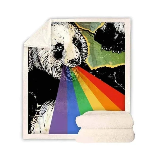 Panda Series Flannel Blanket