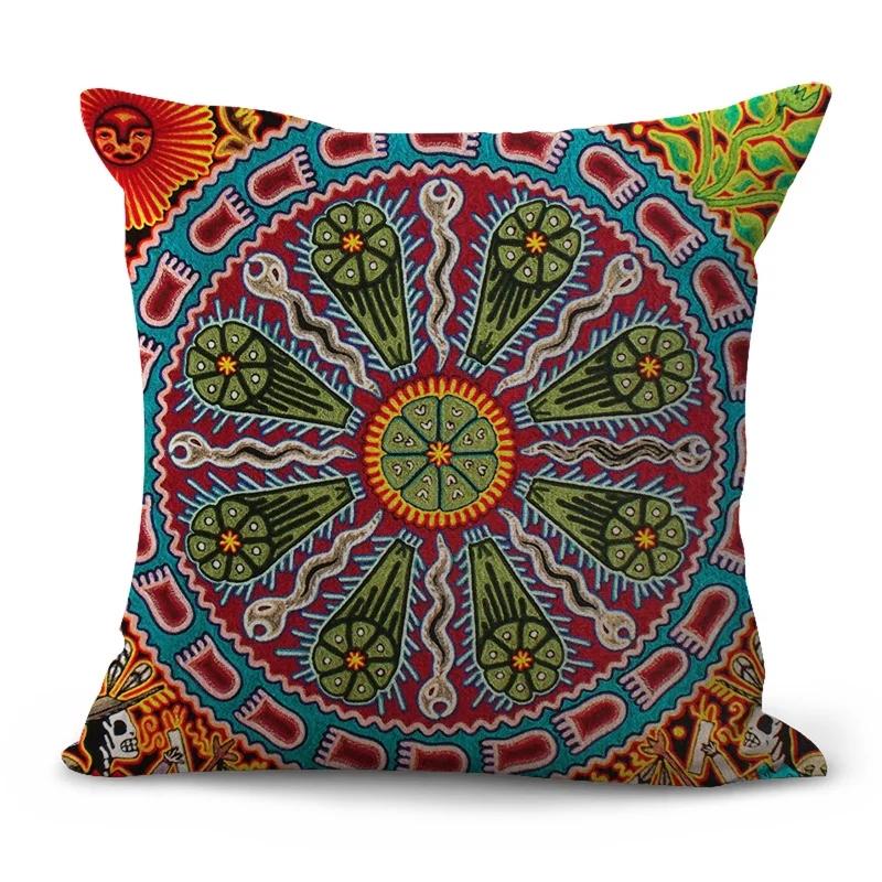 Pattern Pastoral Plaid Sofa Cushion Pillowcase