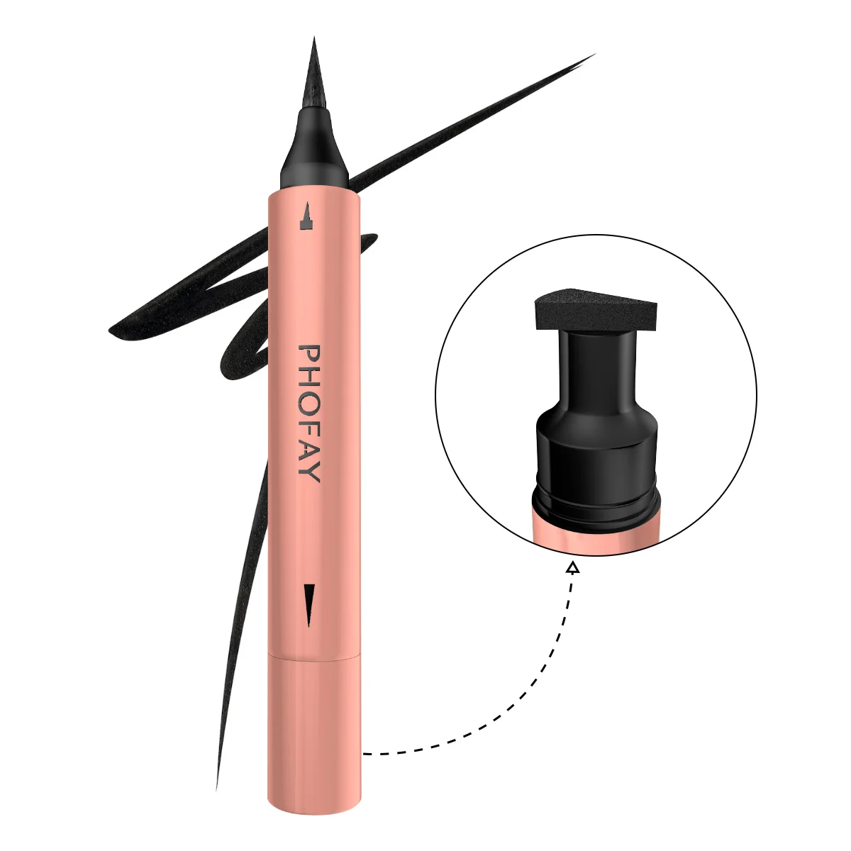 Double Head Seal Liquid Eyeliner – Waterproof Long‑Lasting Smudge‑Proof 3ml