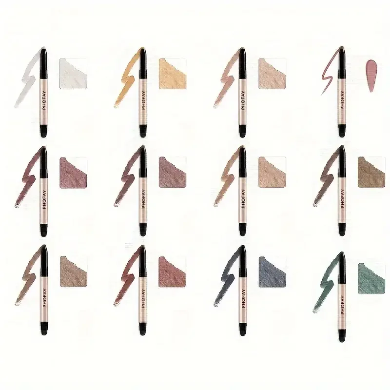 Eyeshadow stick with built‑in smudger – waterproof, easy‑apply color for smooth blending
