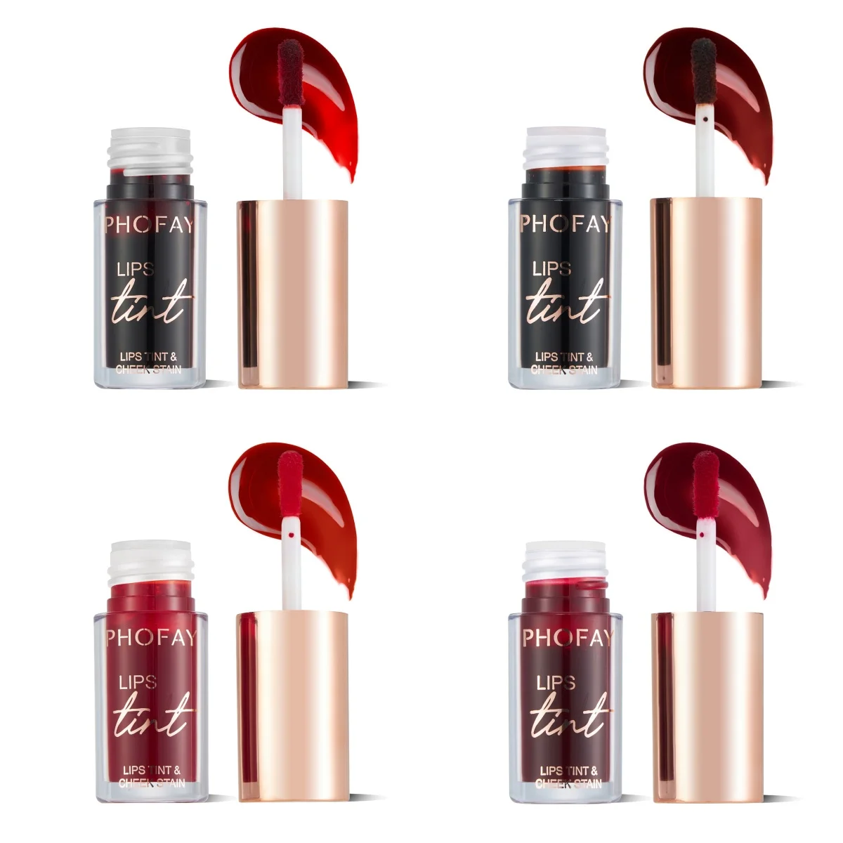 Long-wearing 4ml Lip Tint – Non-drying Liquid Color for Lips and Cheeks