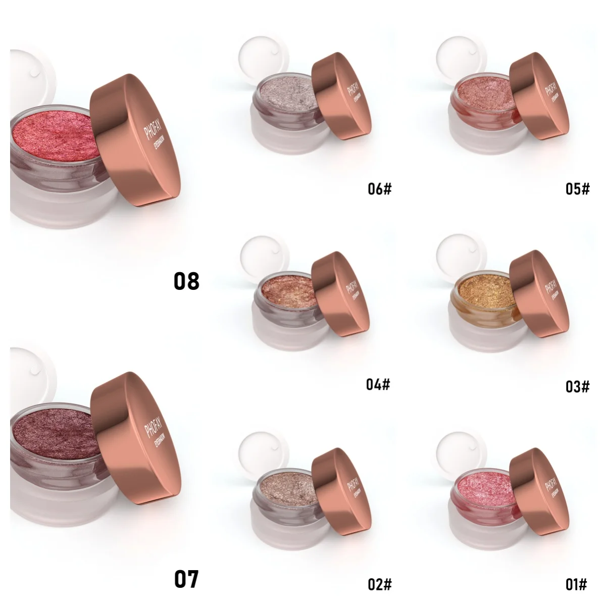 Phofay mashed potatoes eyeshadow – creamy blend with subtle shimmer, long‑lasting color