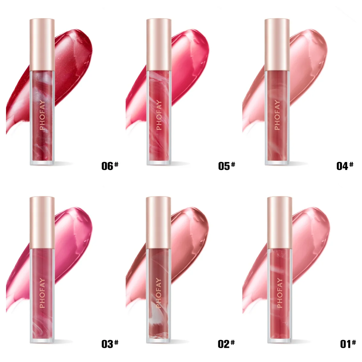Rose Blooming Hydrating Lip Gloss – Moisturizing Shine for Soft, Smooth Lips