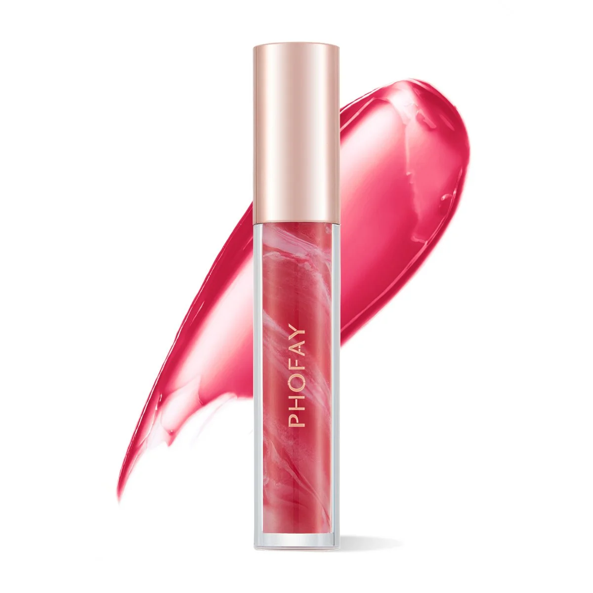 Rose Blooming Hydrating Lip Gloss – Moisturizing Shine for Soft, Smooth Lips