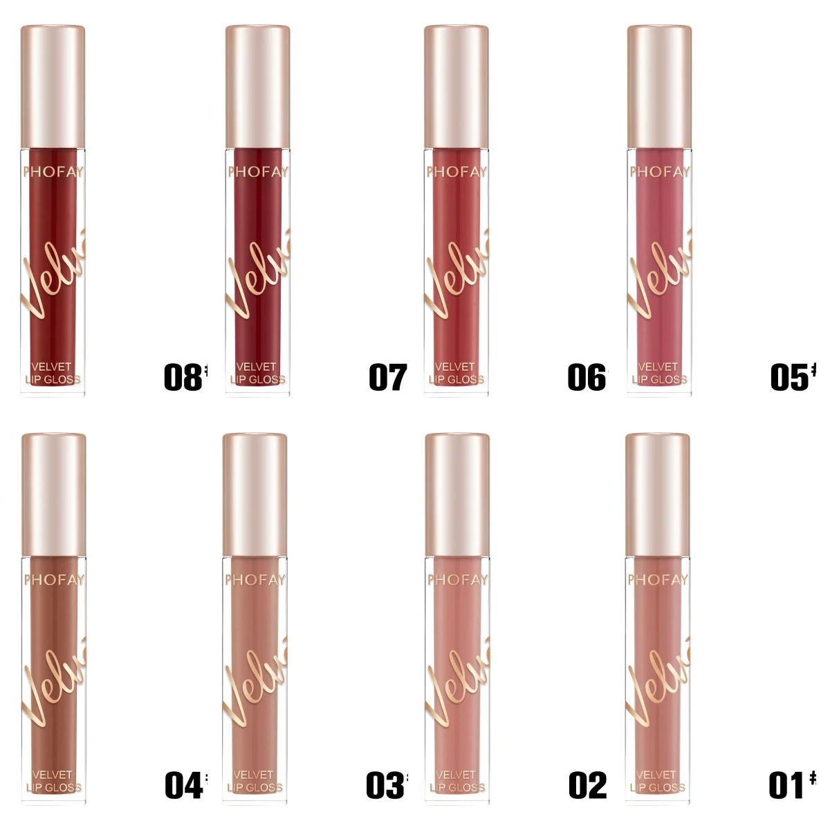 Velvet Lip Gloss – weightless matte smooth true‑color finish, 3 ml