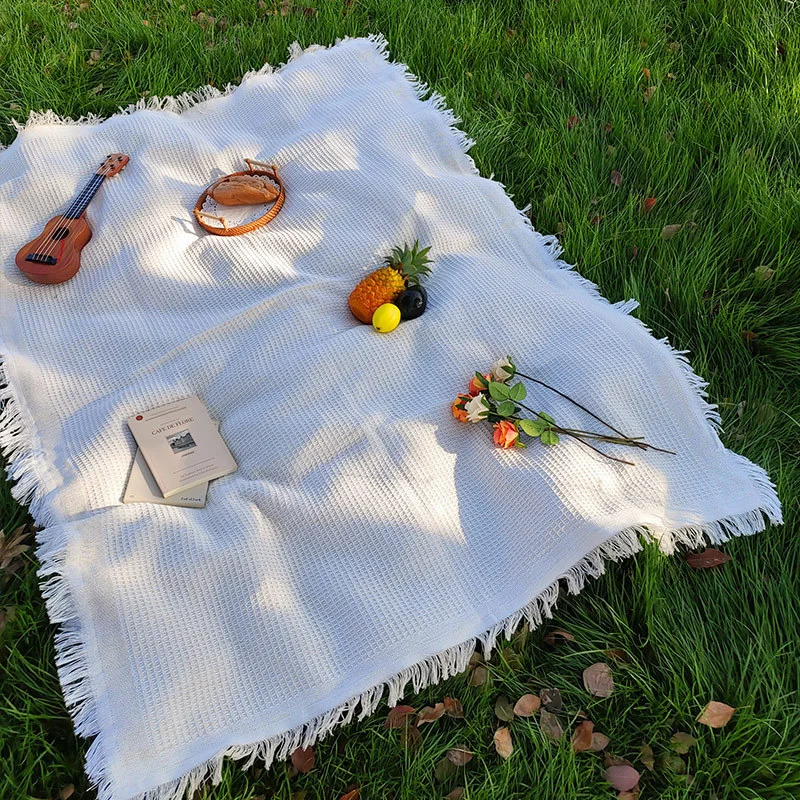 Picnic Mat Linen Tablecloth Cover Blanket