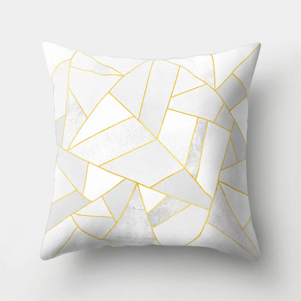 Polyester Digital Printing Geometric Sofa Pillowcase