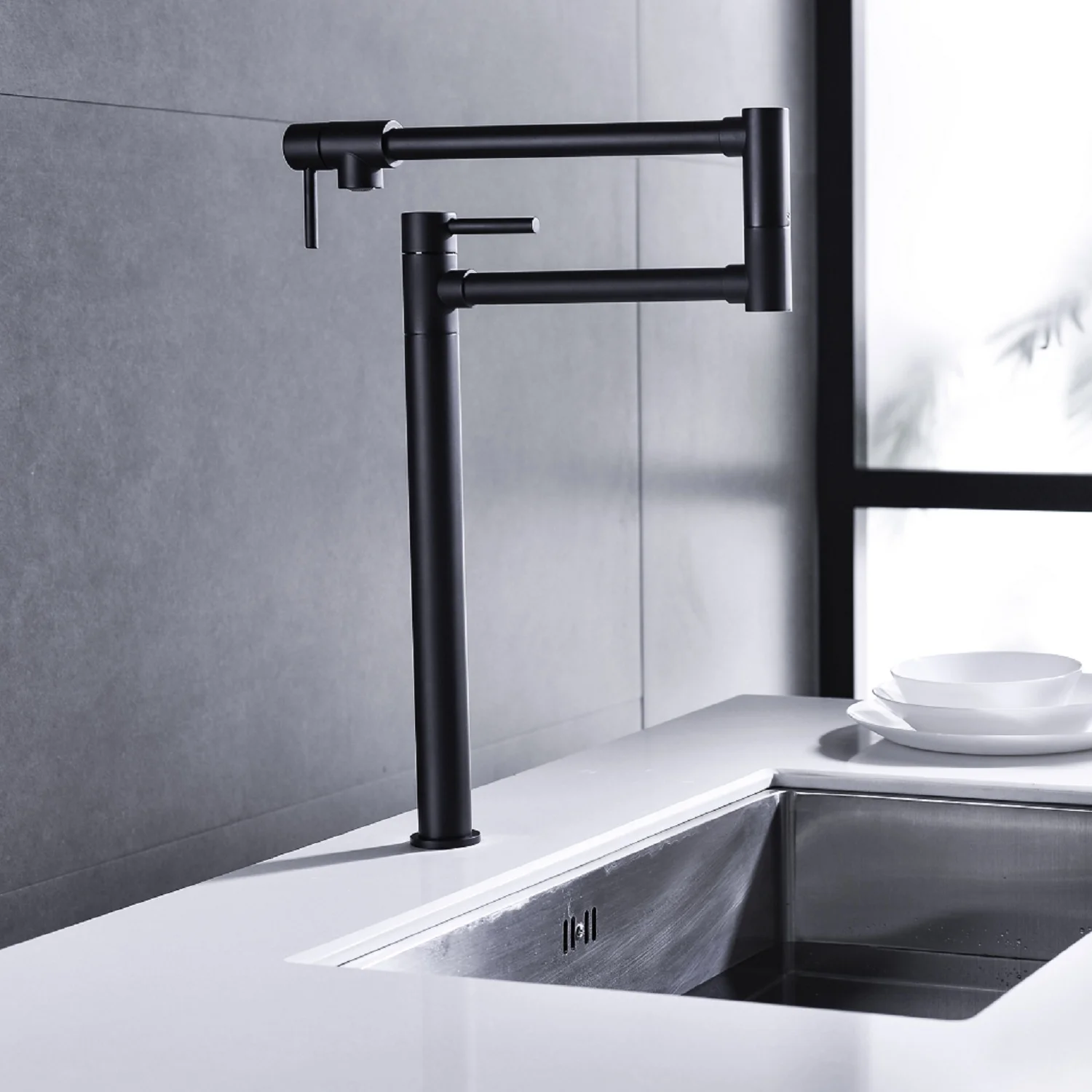 Pot Shaped Filling Faucet with Extended Handle