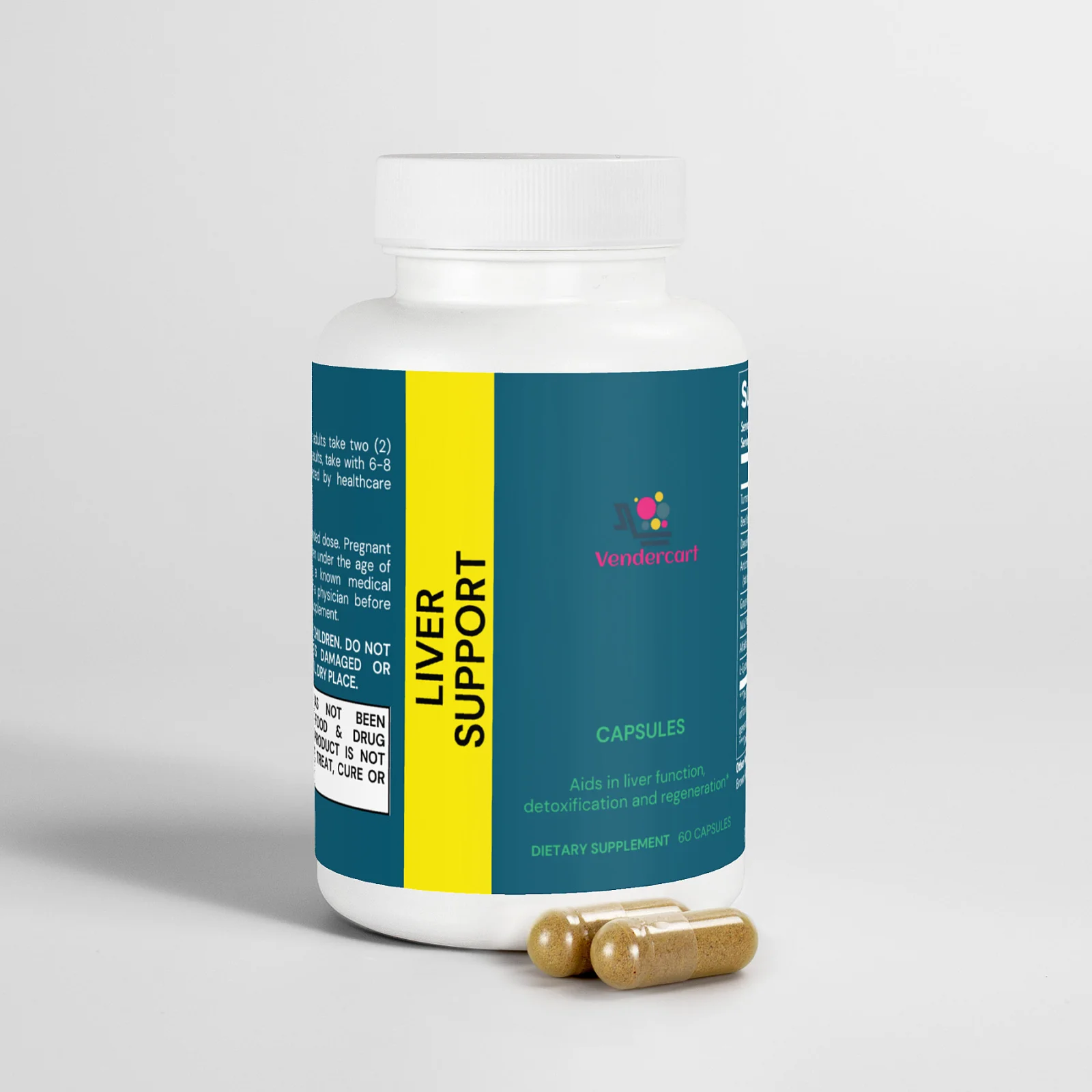 Natural Liver Support Supplement with Turmeric, Beetroot & Milk Thistle for Detoxification