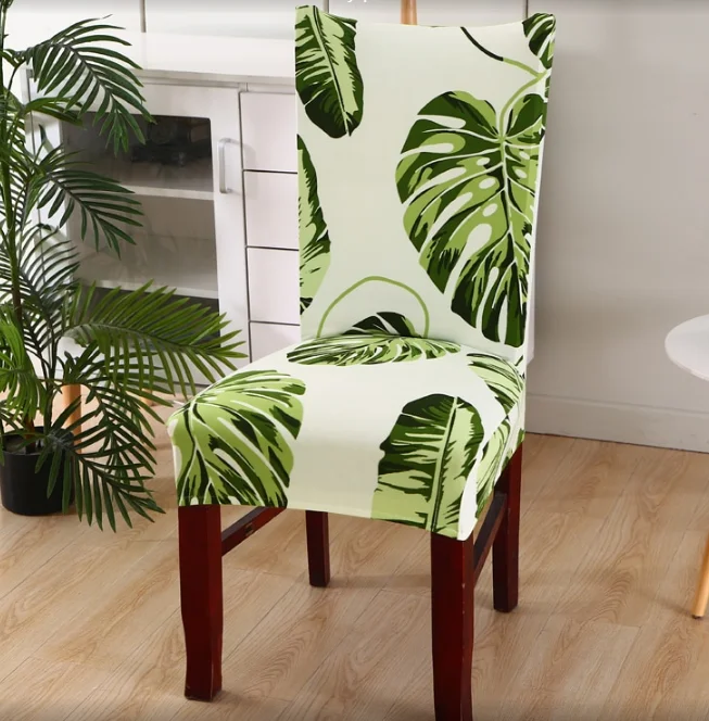 Printed Stretch Dining Chair Covers Set of 4 or 6