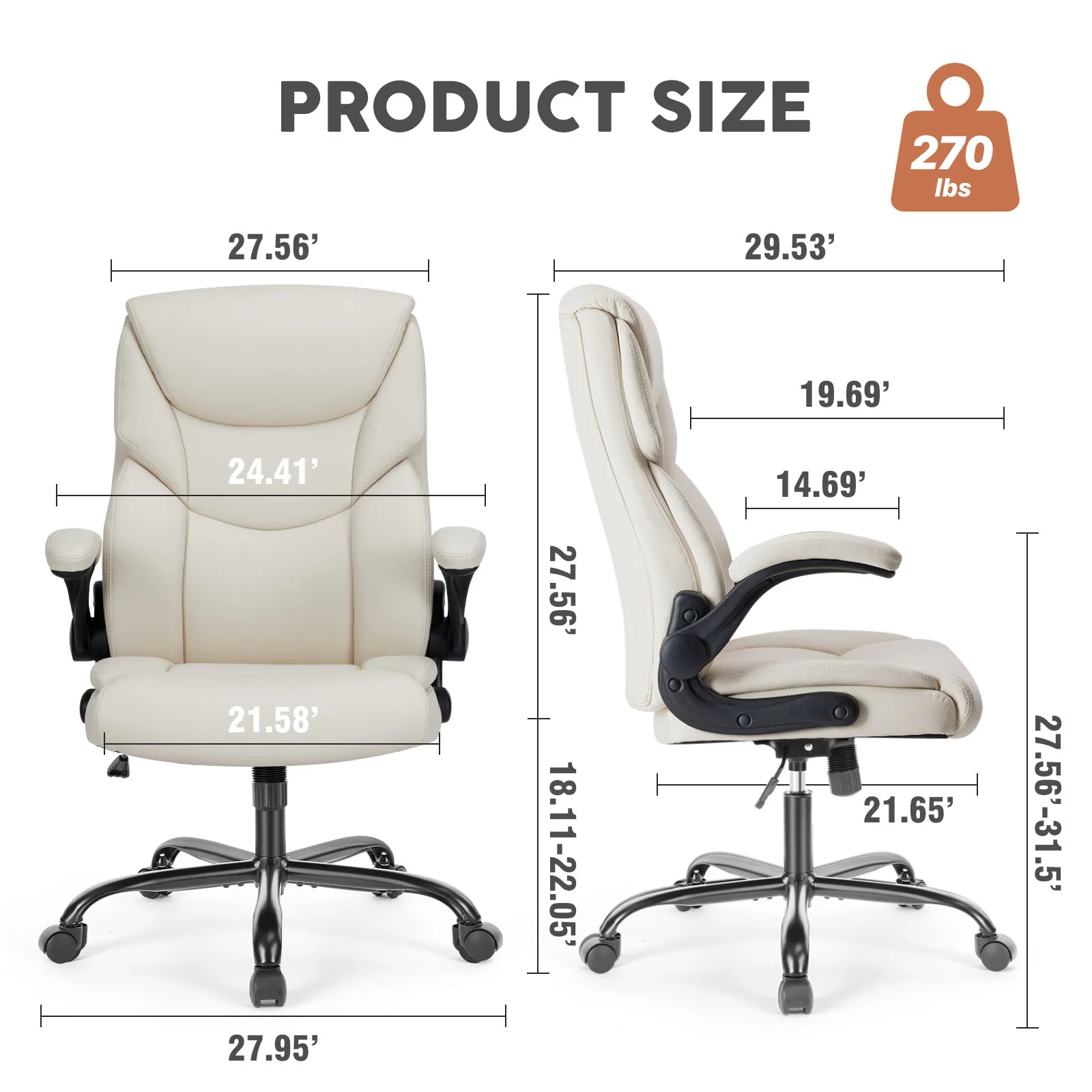 Pu Leather Office Chair