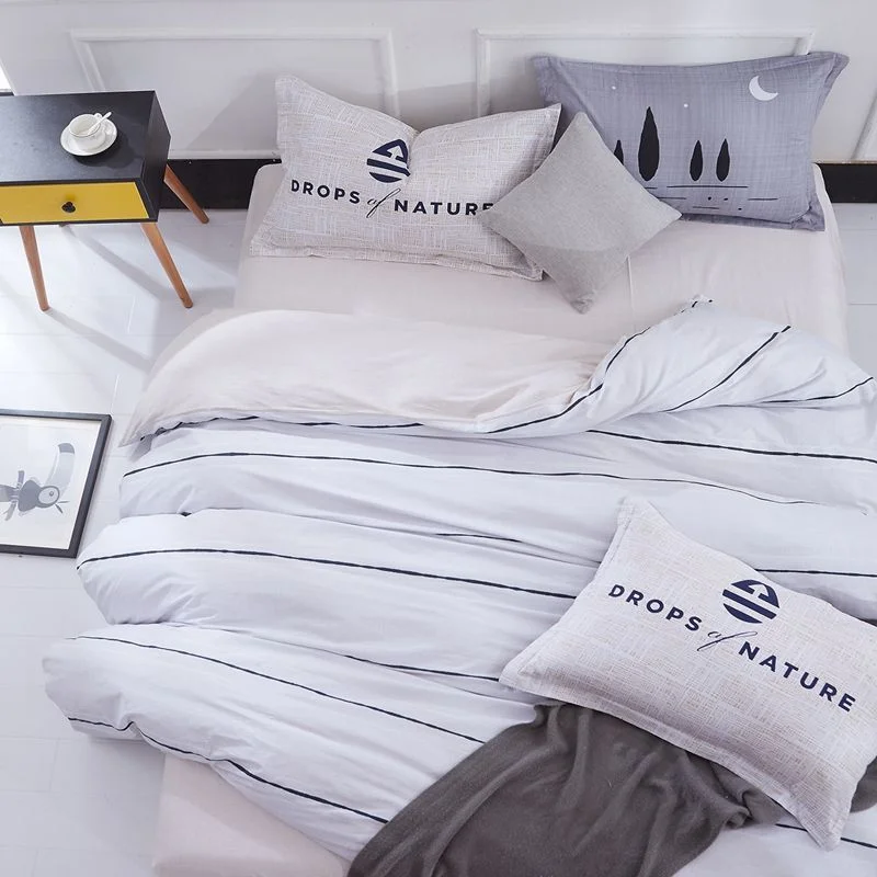 Pure Cotton Four-piece Set Cotton Bed Linen Duvet Cover Single