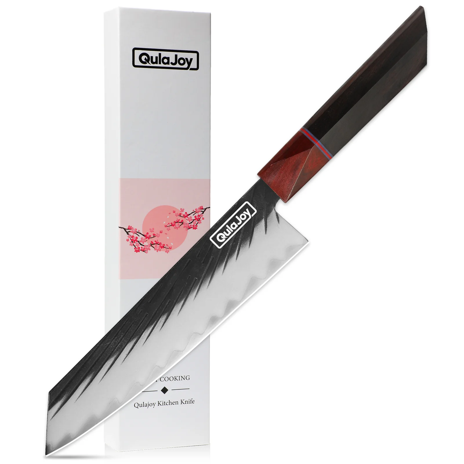Qulajoy Forged Boning Knife, Japanese Fillet Knife with Sandalwood Handle, Three-layers Composite Hc Steel Kitchen Knives