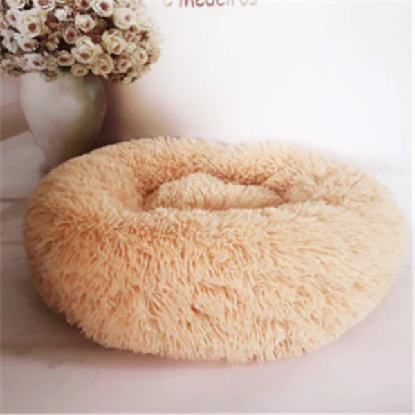 Round Long Hairy Autumn and Winter Nest Pad Cat Mattress