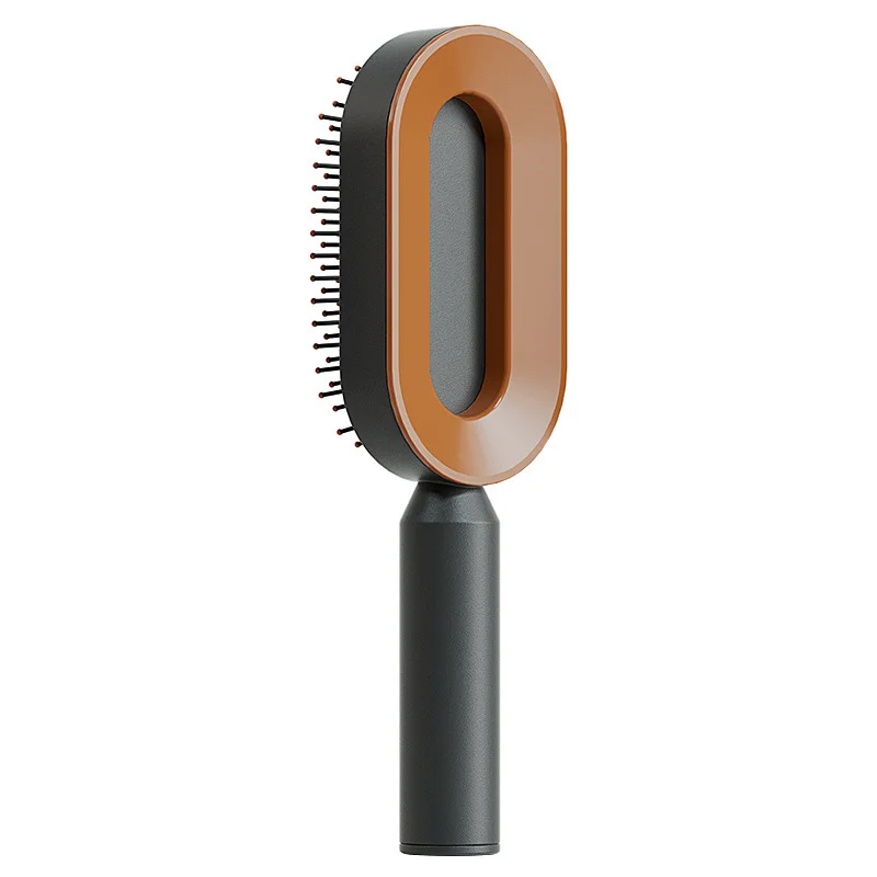 Self-Cleaning Air Cushion Hair Brush for Women with Scalp Massage Bristles
