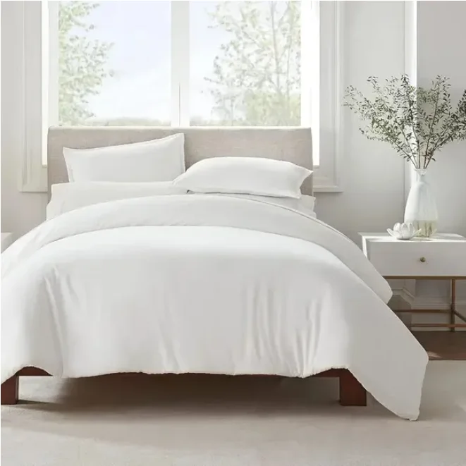 Serta Simply Clean Pleated Duvet Cover Queen