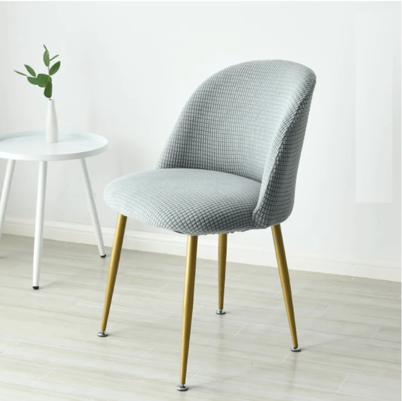 Short Back Round Bottom Seat Covers Wing Back King Curved Dining Chair Covers for Kitchen Hotel Home Party Ban