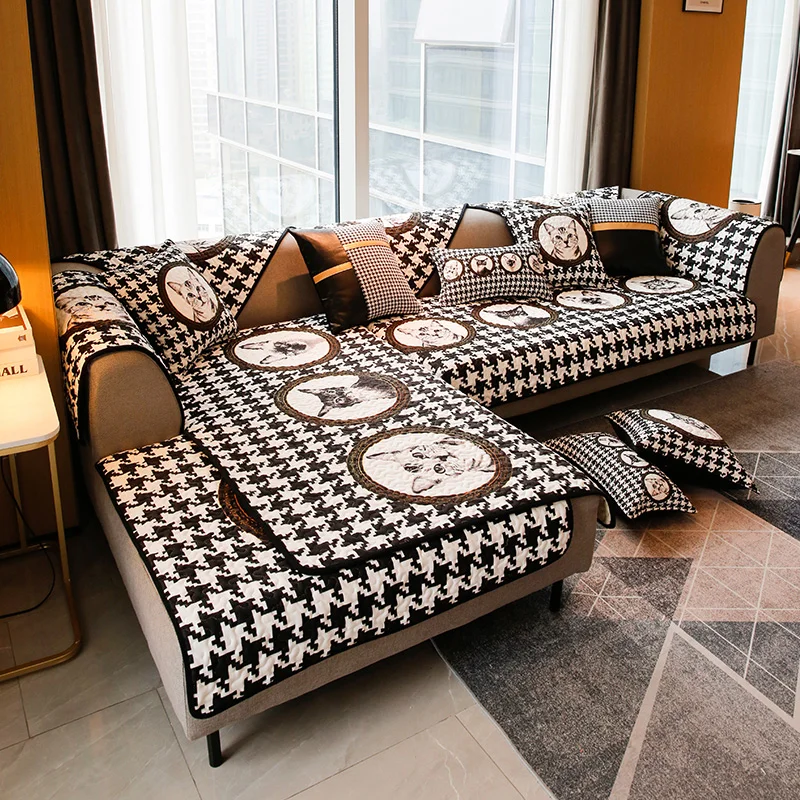Simple Non Slip Sofa Cover High End