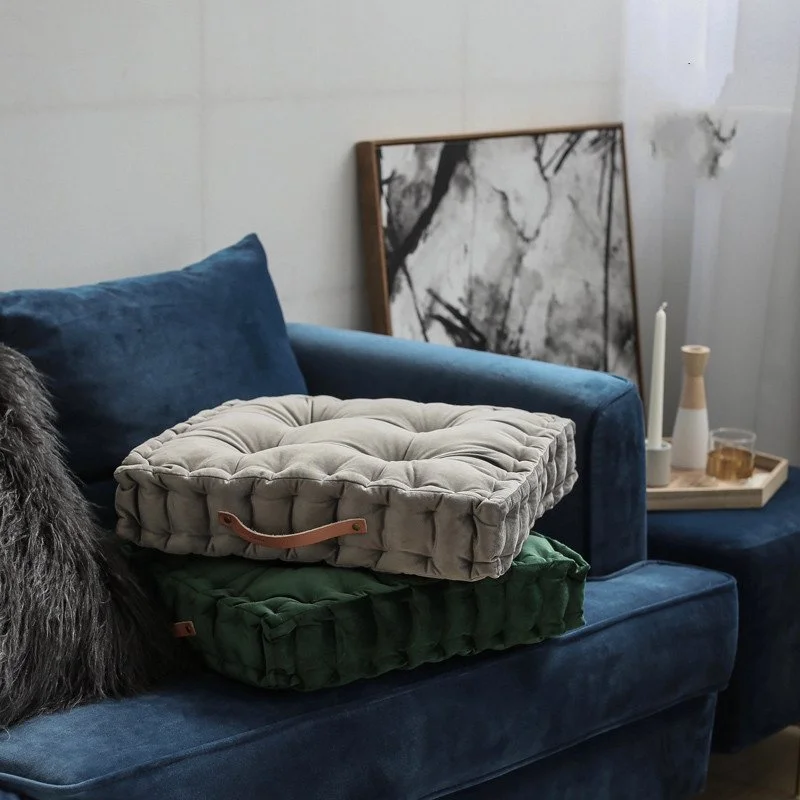 Simple Velvet Sofa Cushion Thickened Pillow