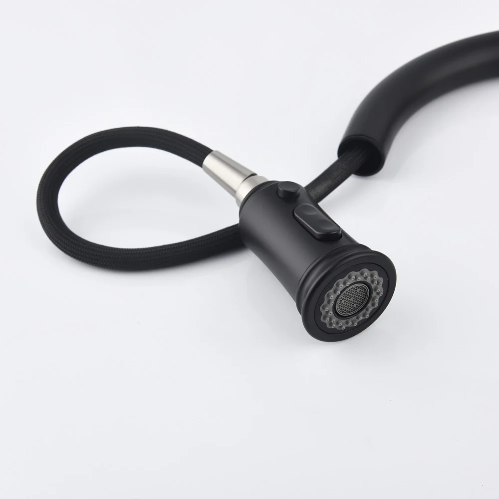 Single-handle Pull-down Kitchen Faucet with Dual-function Sprinklers