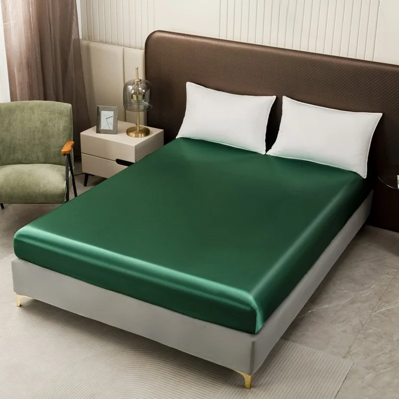 Waterproof single bedspread cover solid color fitted sheet 99x190cm