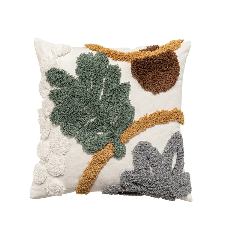 Sofa Living Room Bedside Backrest Bohemian Style Tufted Pillowcase