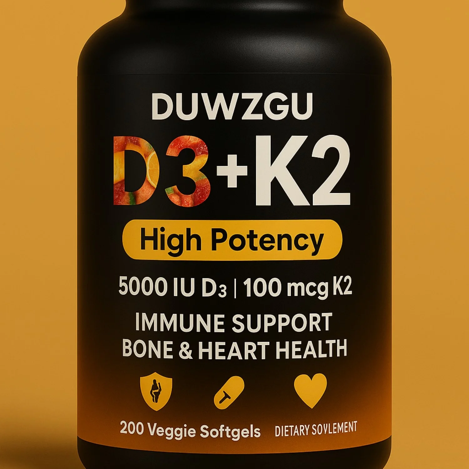Soft Capsule Vitamin D3 & K2 - Gentle Daily Supplement