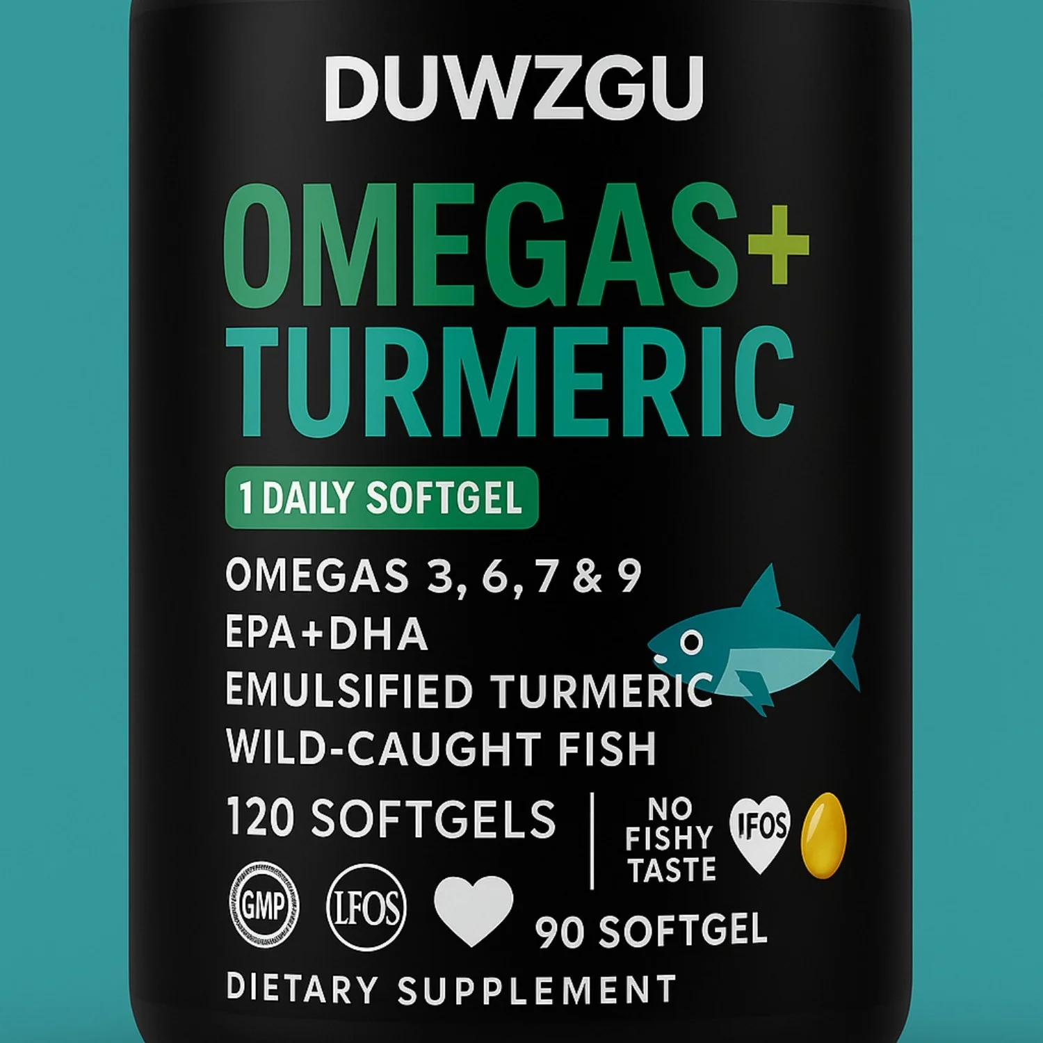 1200mg Fish Oil Soft Gels - 160 Count Natural Omega-3 Capsules for Heart Health
