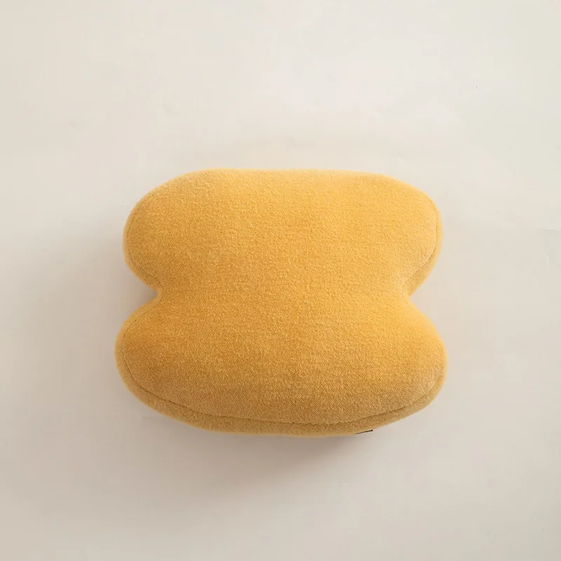 Soft Glutinous Warm Heart Waist Support Cute Three-dimensional Geometric Plush Pillow