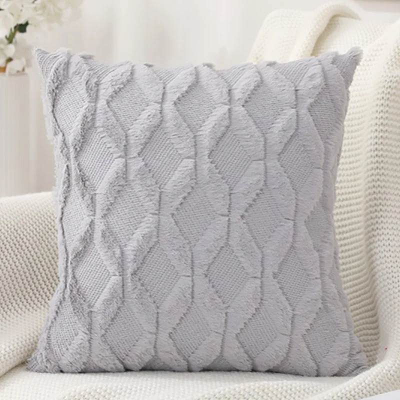 Solid Color Sofa Pillow Head
