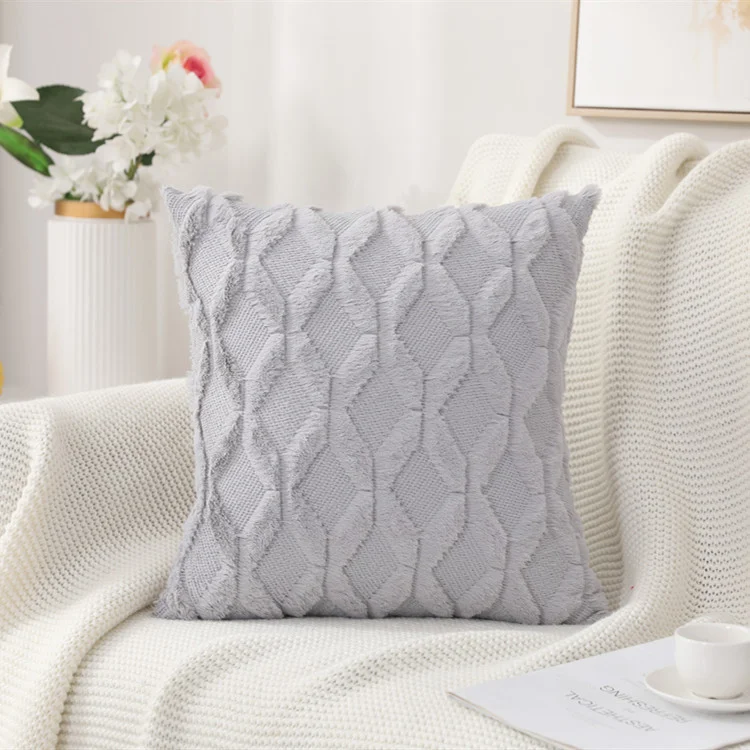 Solid Color Sofa Pillow Head